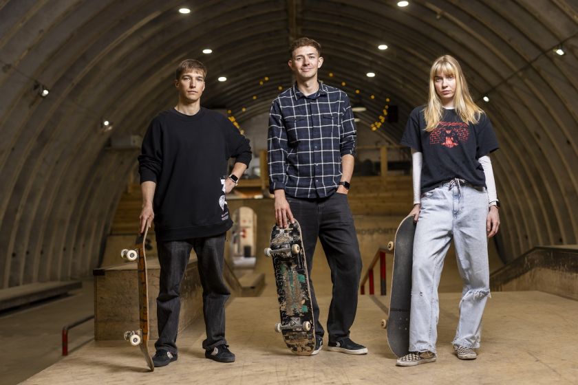 
Išmatavo, kokį pulsą pasiekia Lietuvos riedlentininkai sudėtingų triukų metu                