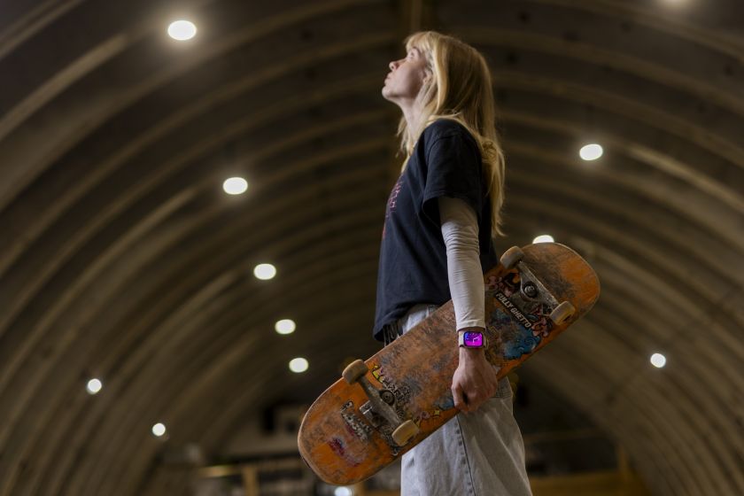 
Išmatavo, kokį pulsą pasiekia Lietuvos riedlentininkai sudėtingų triukų metu                